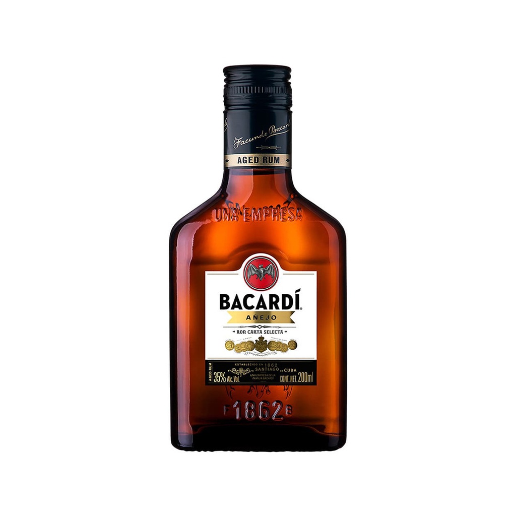 RON BACARDI AÑEJO 200 ML